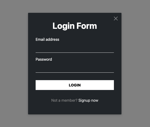 Bootstrap 5 popup form